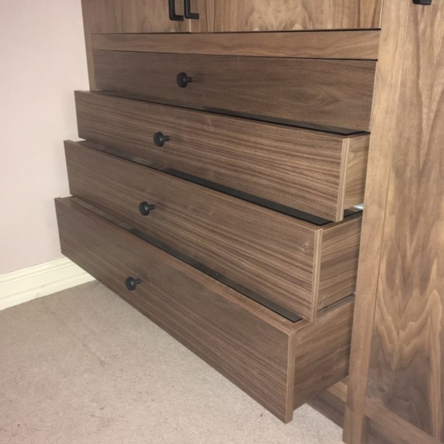 Bespoke Walnut wardrobe